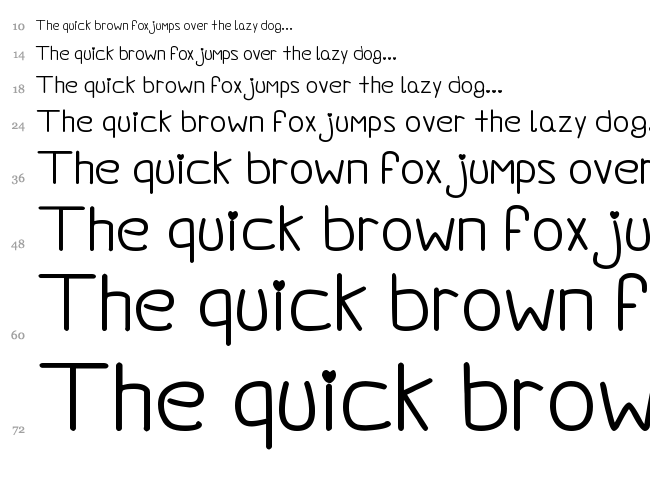 Darlin' Pop font waterfall